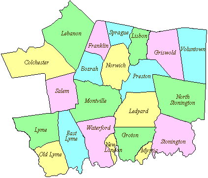 New London County Map